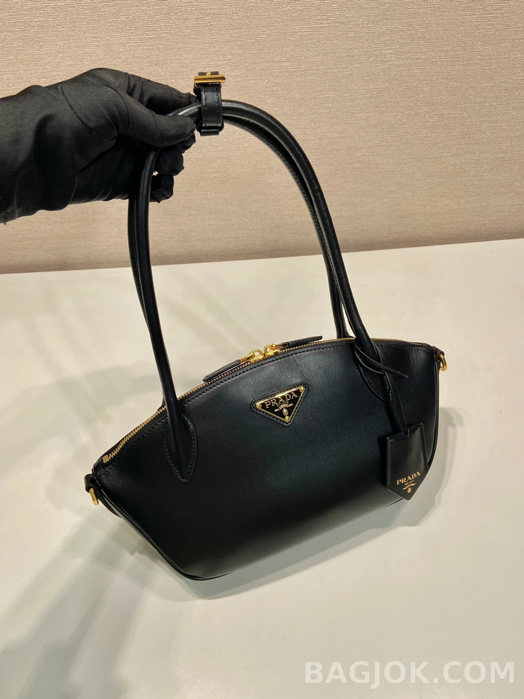프라다 Prada 아르케 레더 롱핸들 숄더백 상세 이미지