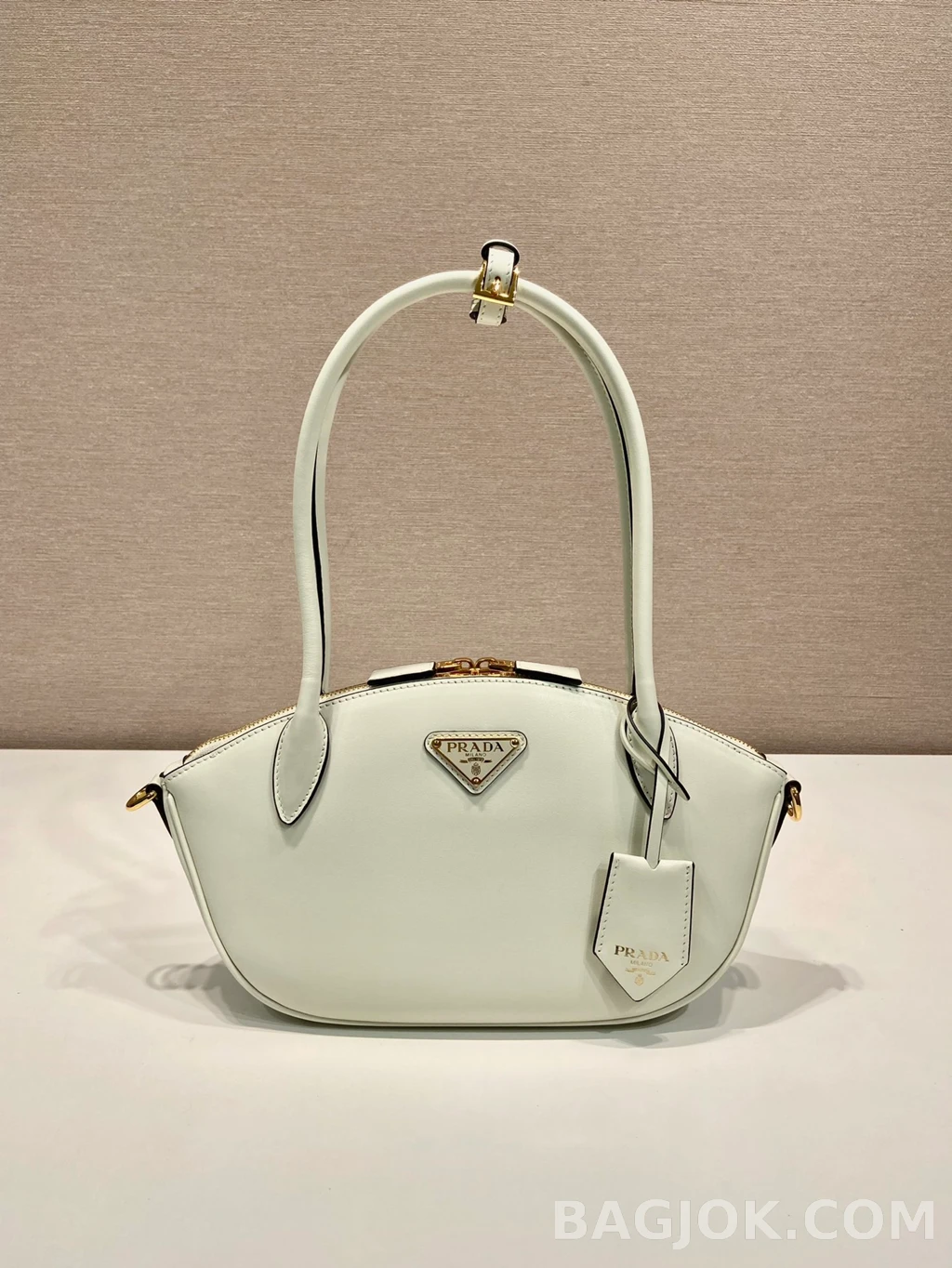 프라다 Prada 아르케 레더 롱핸들 숄더백 상세 이미지