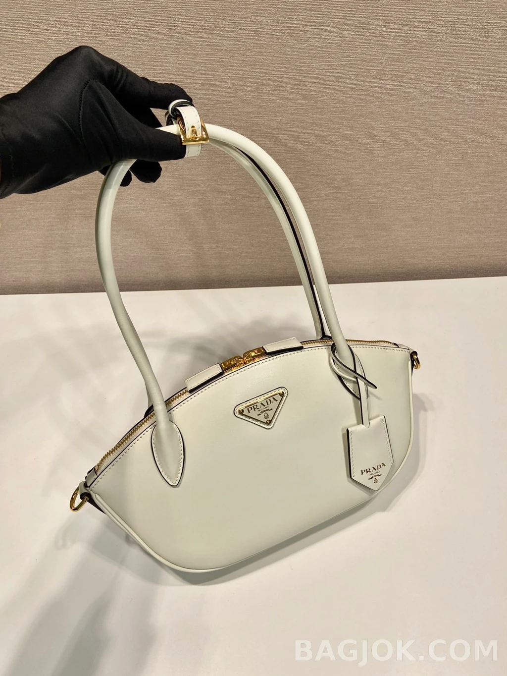 프라다 Prada 아르케 레더 롱핸들 숄더백 상세 이미지