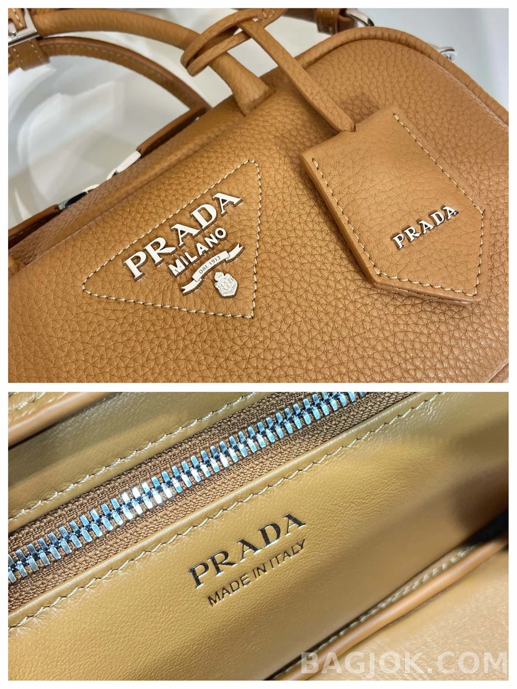 프라다 Prada 디어그레인 레더 미니 보스턴백 상세 이미지