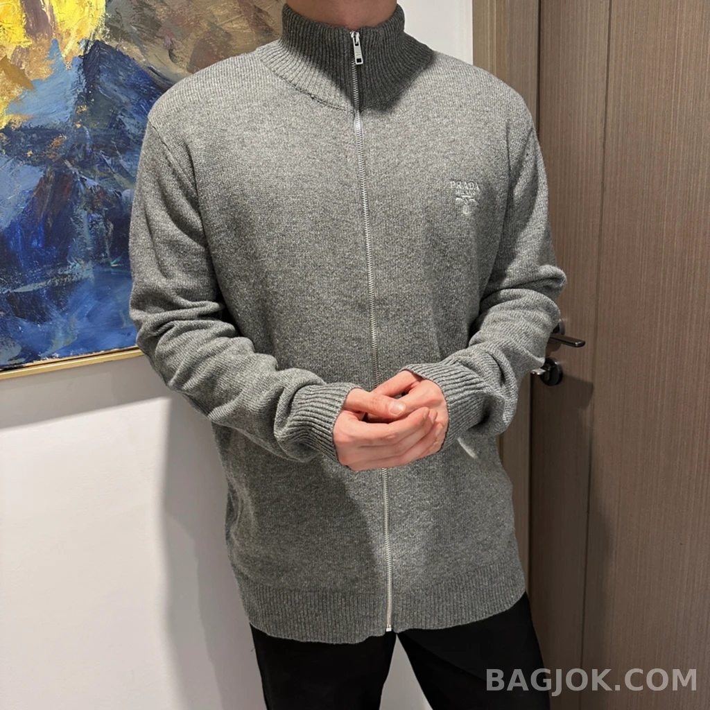 프라다 프라다 하프넥 집업 니트 상세 이미지