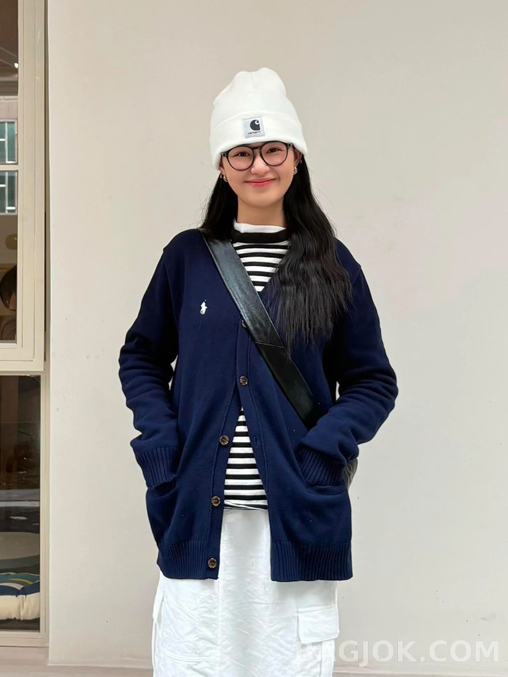 랄프로렌 랄프로렌 V넥 코튼 가디건 상세 이미지