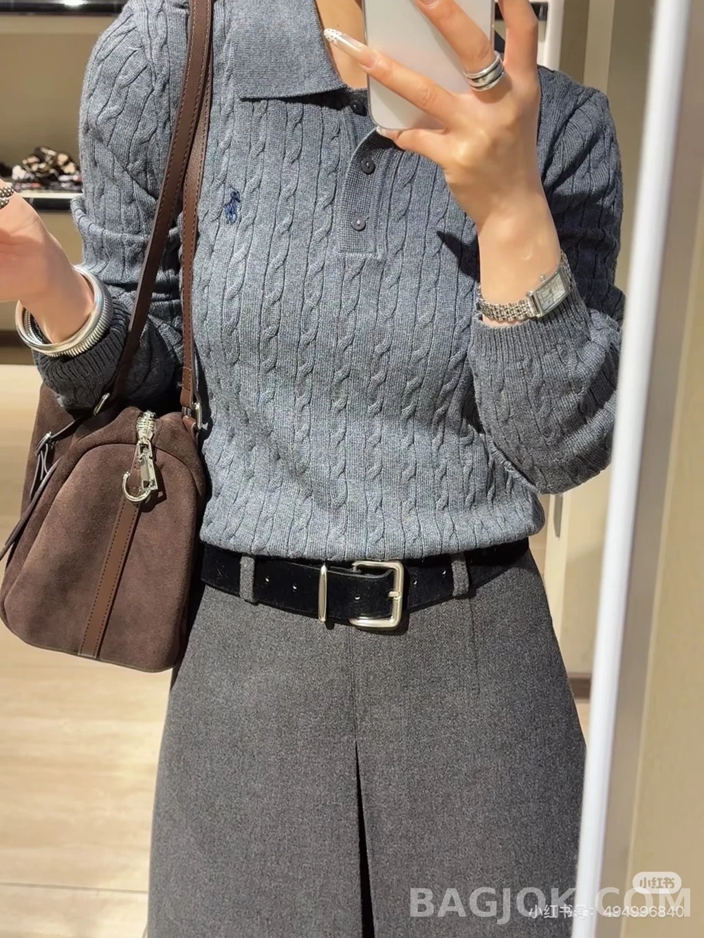 랄프로렌 랄프로렌 꽈배기 니트폴로 상세 이미지