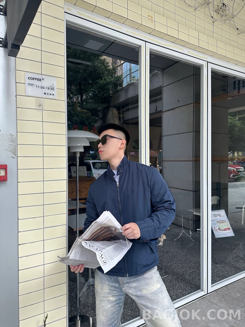 랄프로렌 랄프로렌 양면 스텐카라 집업 재킷 상세 이미지