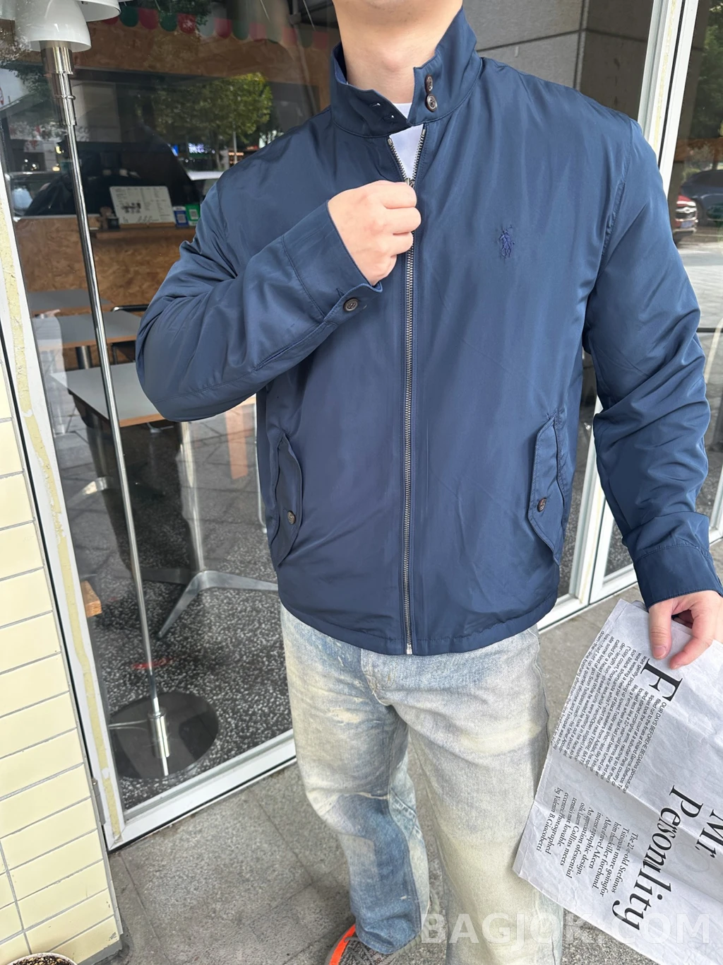 랄프로렌 랄프로렌 양면 스텐카라 집업 재킷 상세 이미지