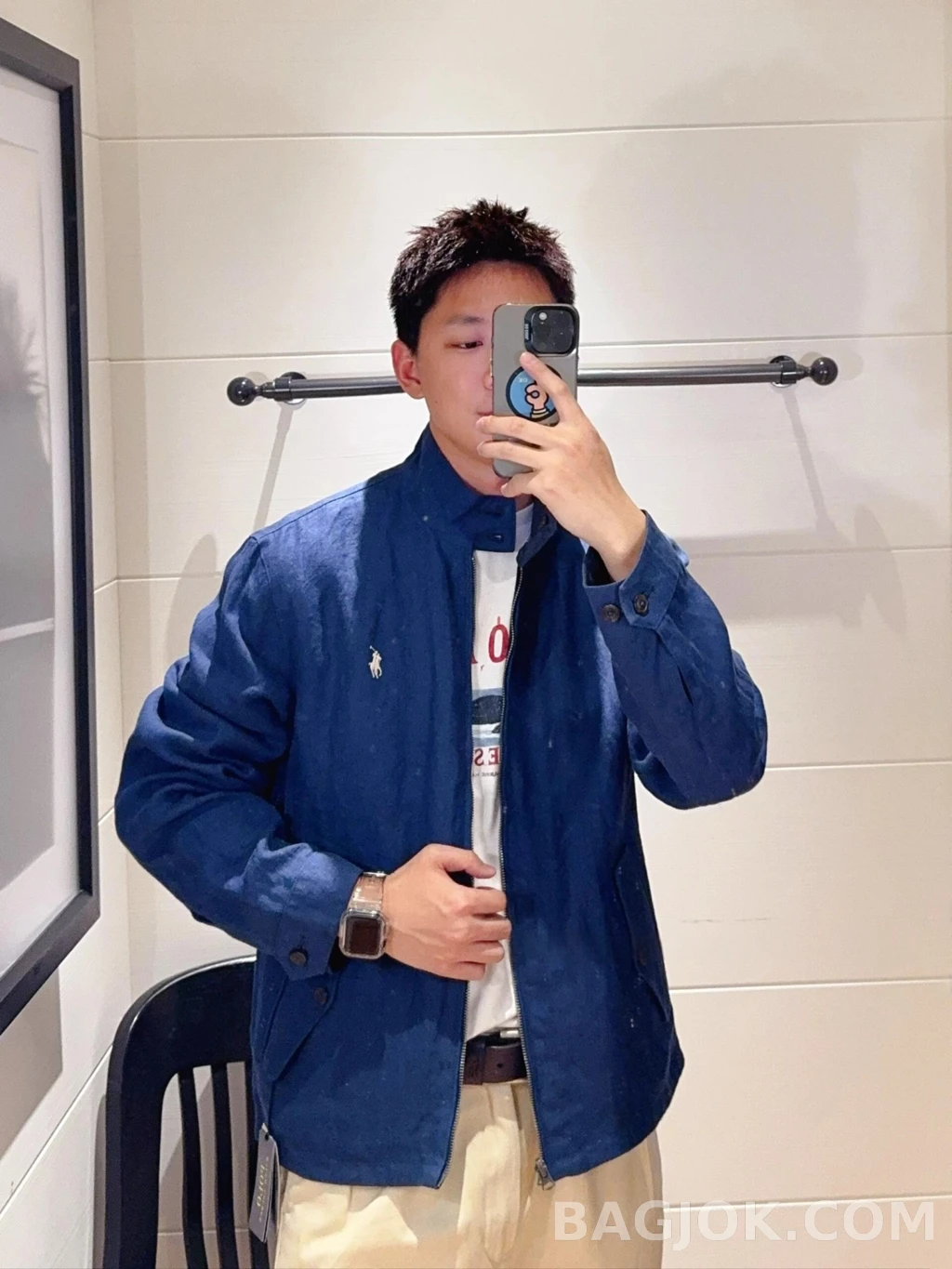 랄프로렌 랄프로렌 양면 스텐카라 집업 재킷 상세 이미지