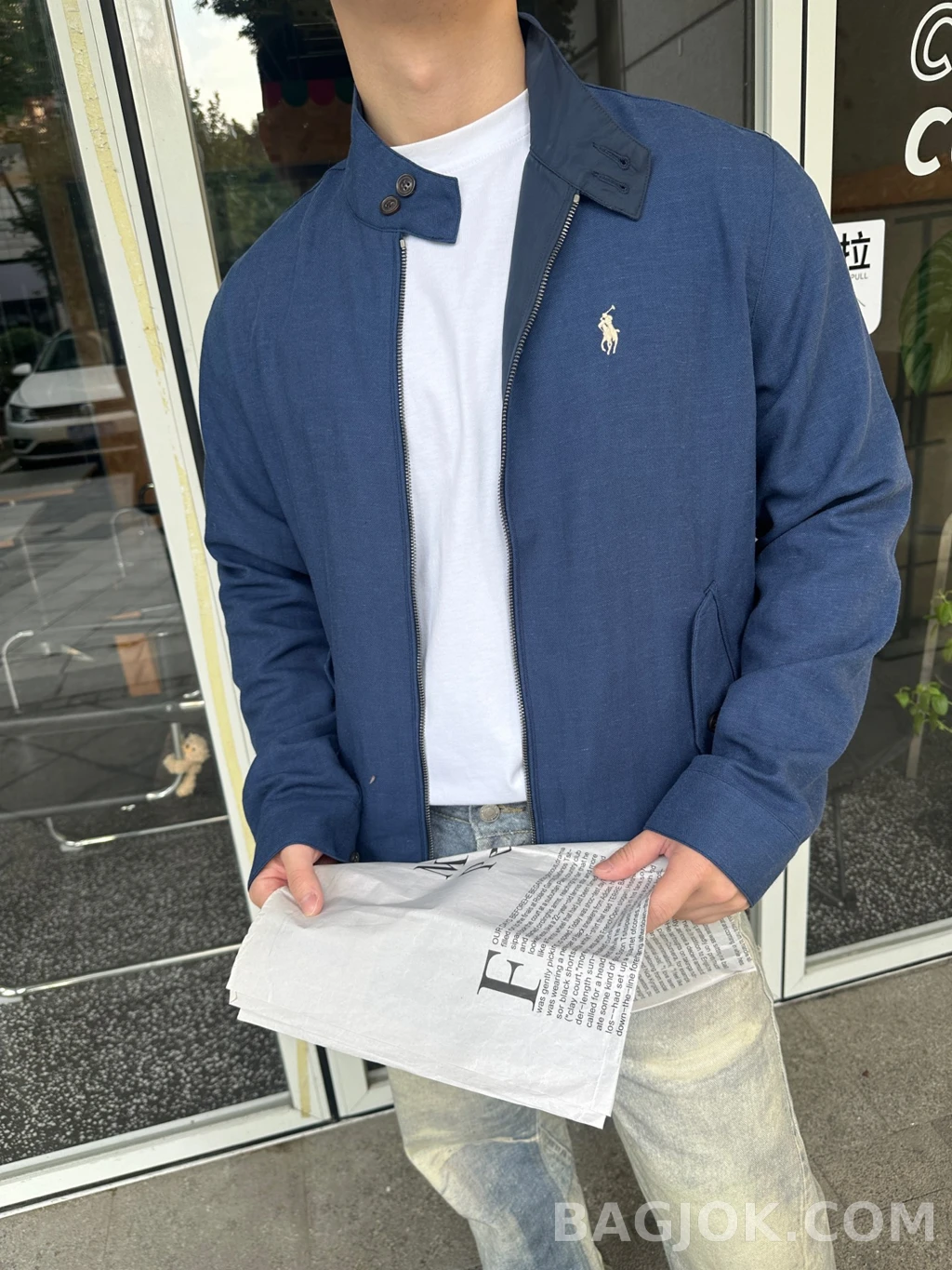 랄프로렌 랄프로렌 양면 스텐카라 집업 재킷 상세 이미지