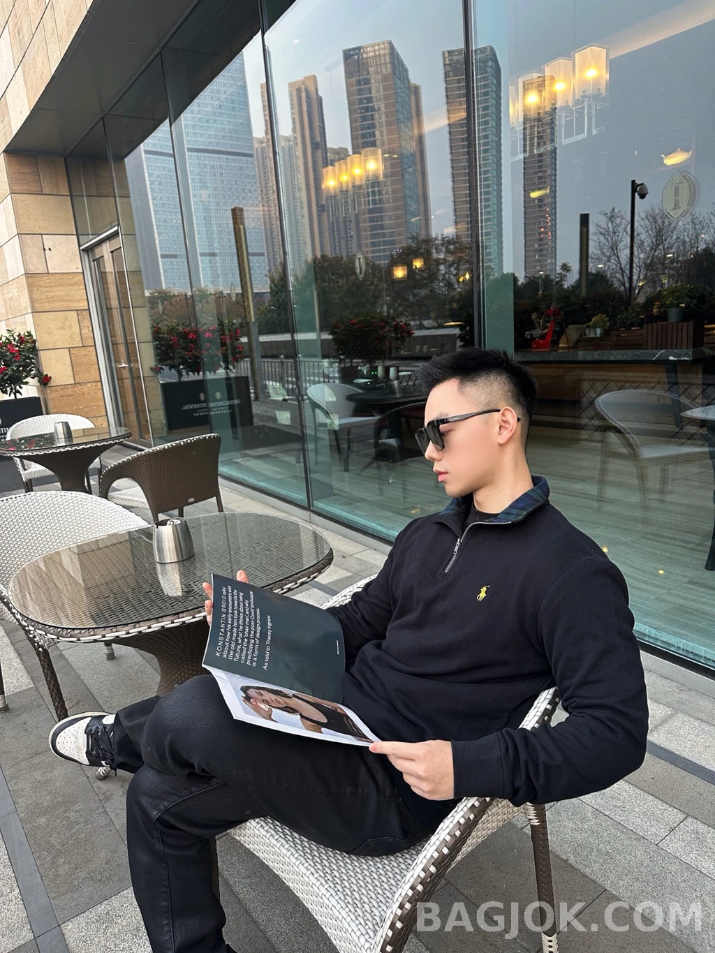 랄프로렌 랄프로렌 타탄카라 하프집업 스웨트셔츠(19항목) 상세 이미지