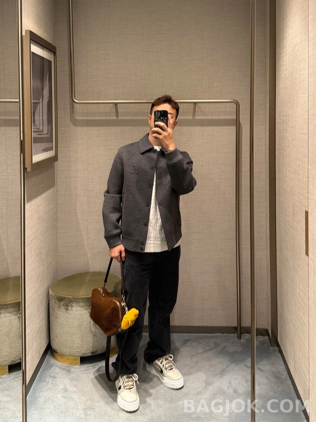 펜디 펜디 FF 스냅 블루종 상세 이미지