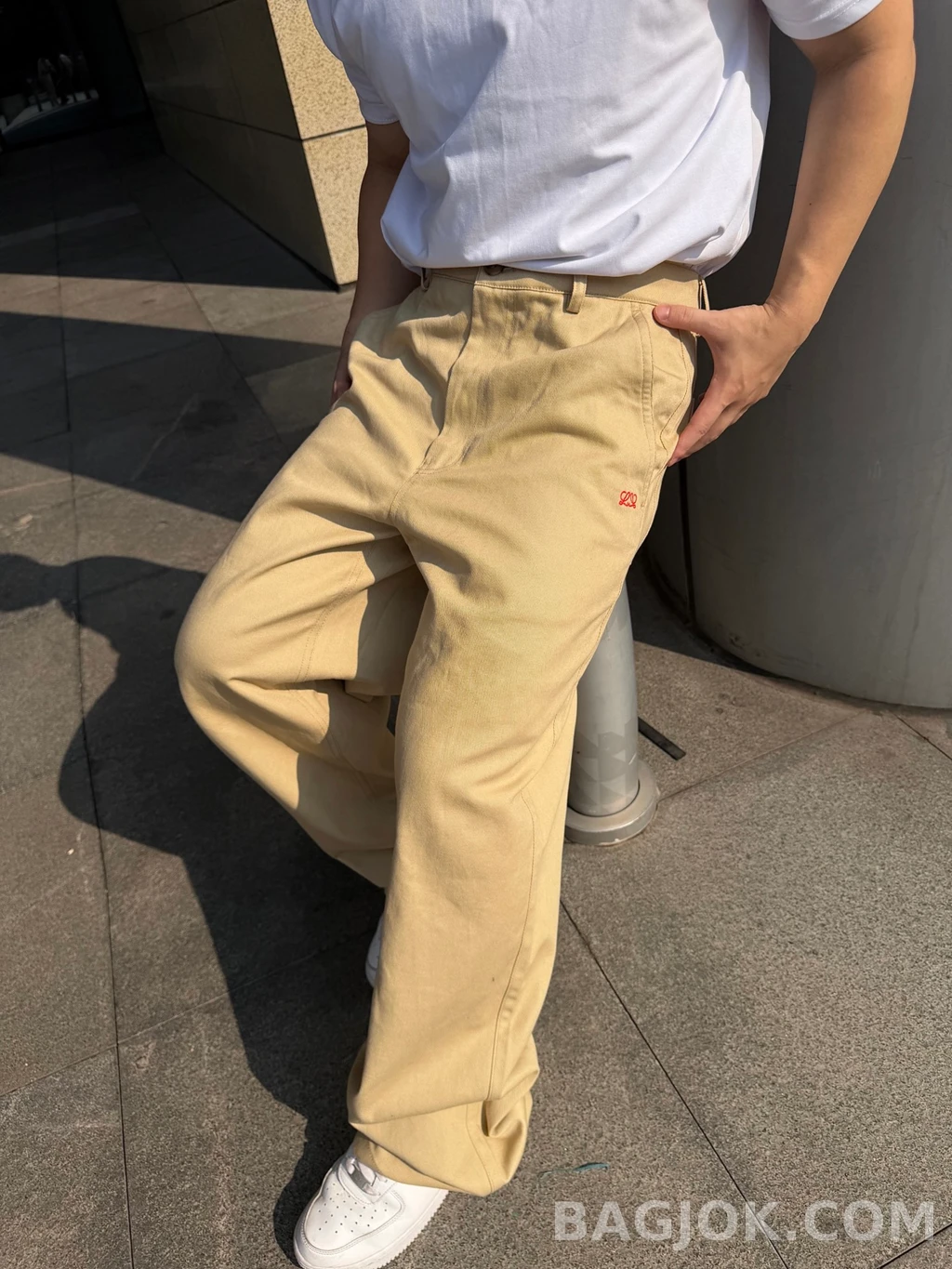 로에베 로에베 로고 와이드 팬츠 상세 이미지