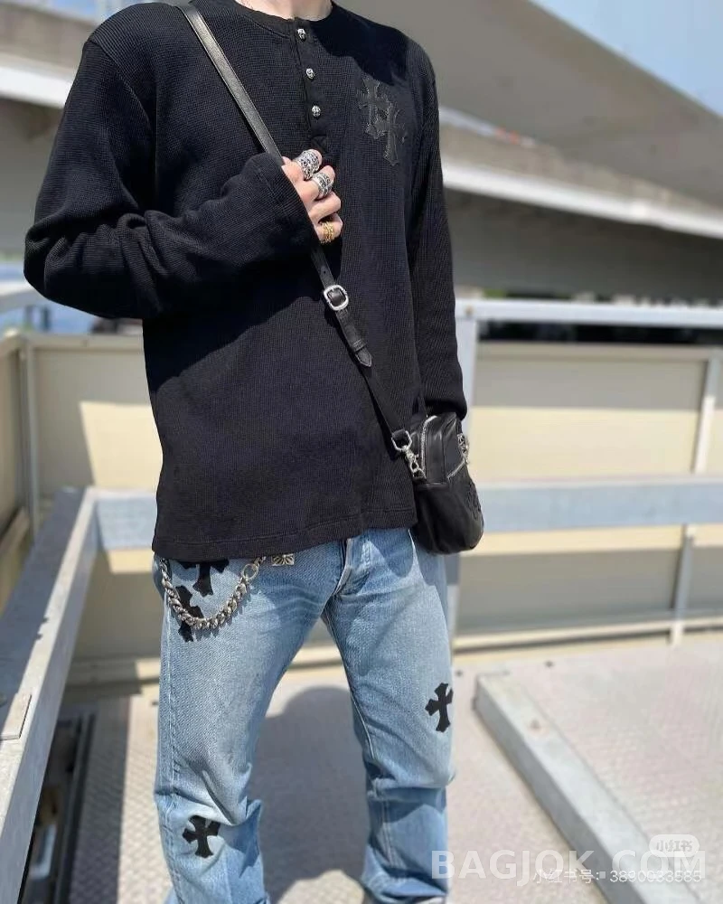 크롬하츠 크롬하츠 와플 헨리넥 롱슬리브 상세 이미지