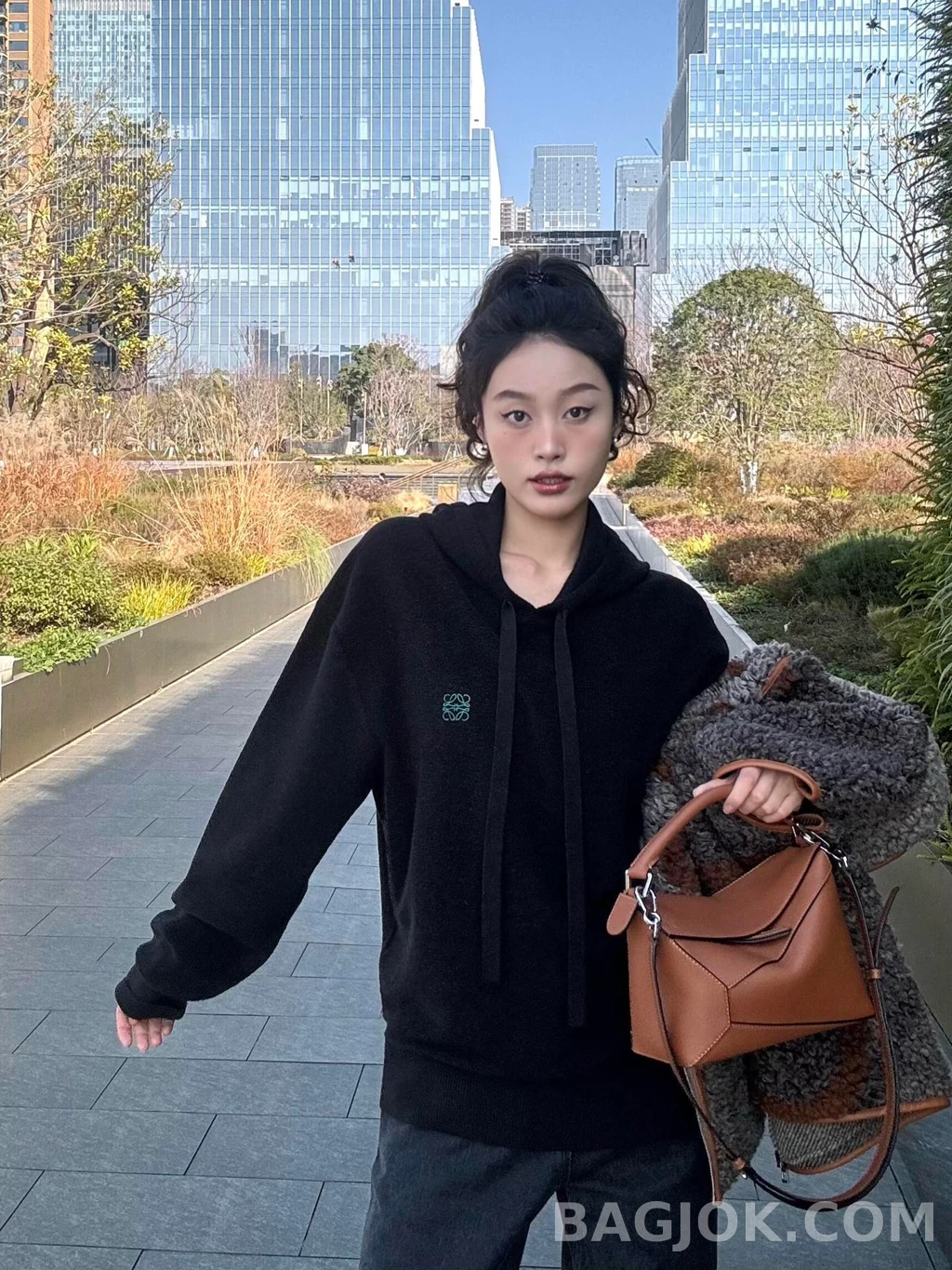 로에베 로에베 아나그램 후드 니트 상세 이미지