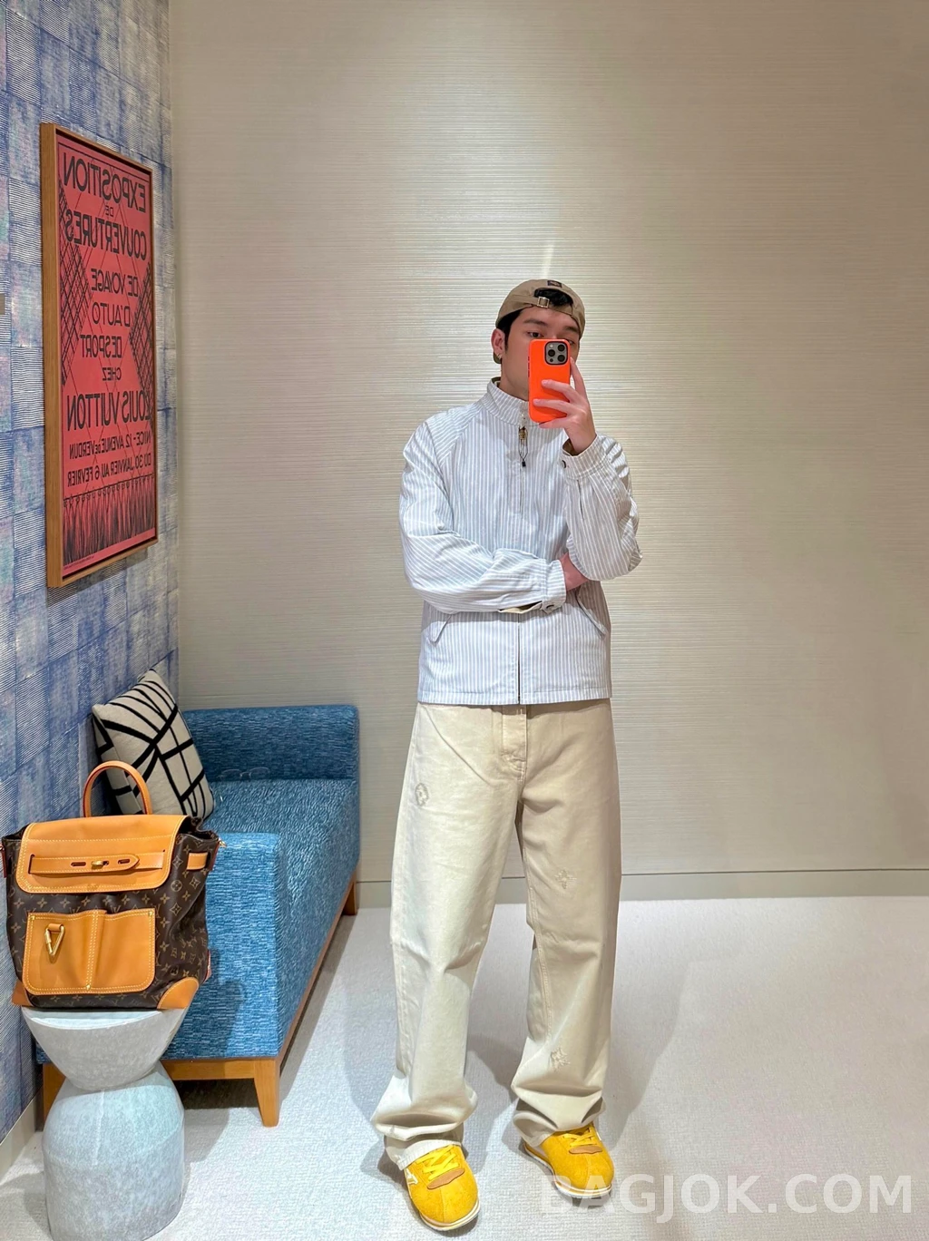 루이비통 루이비통 LV 자수 팬츠 상세 이미지