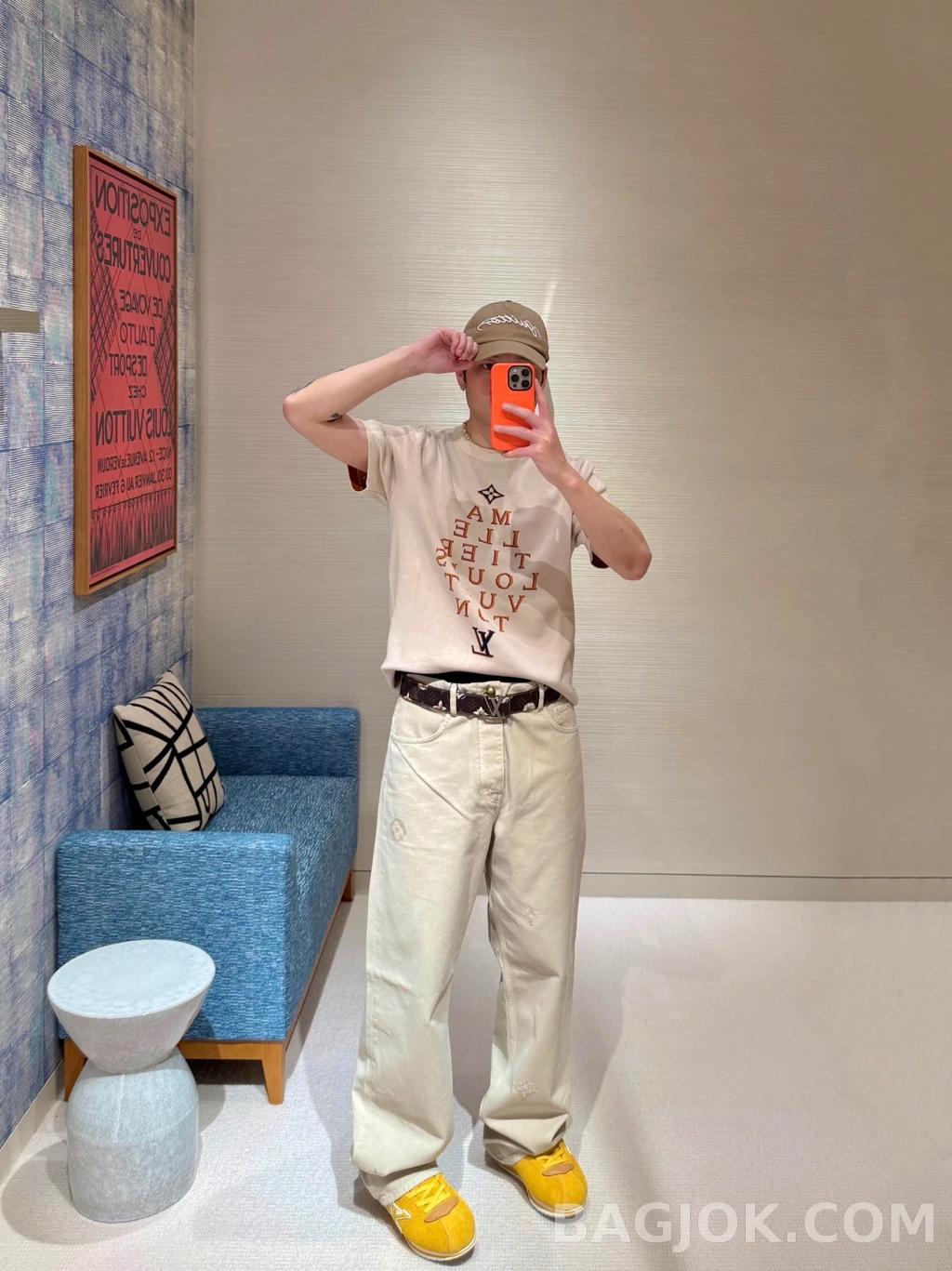 루이비통 루이비통 LV 자수 팬츠 상세 이미지