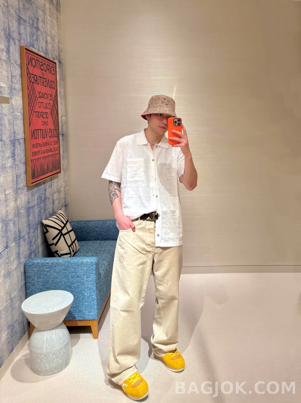루이비통 루이비통 LV 자수 팬츠 상세 이미지