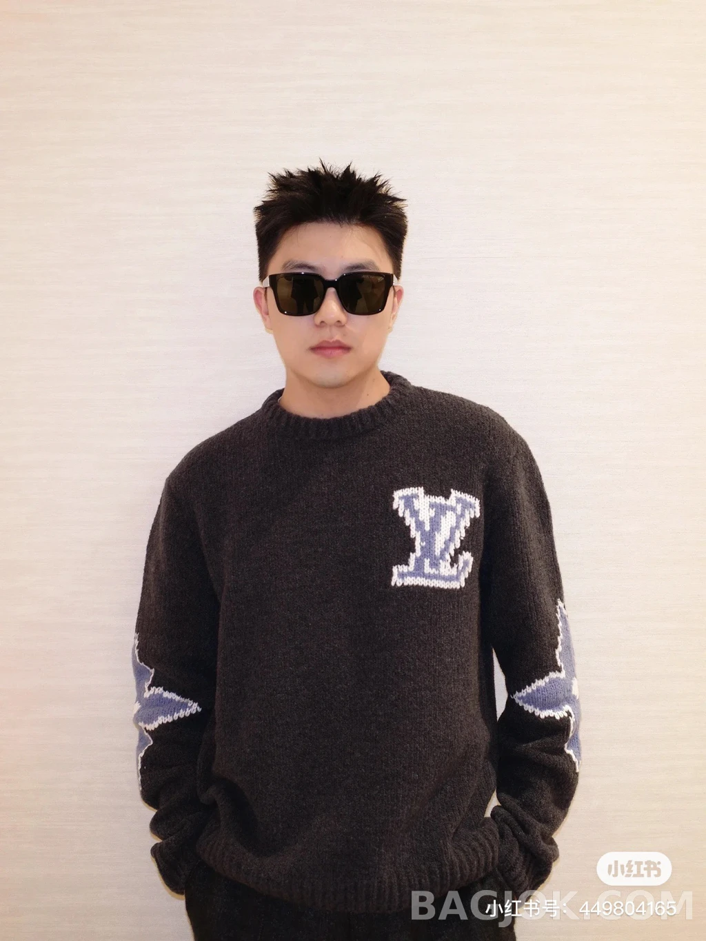 루이비통 루이비통 LV 패치 니트 상세 이미지