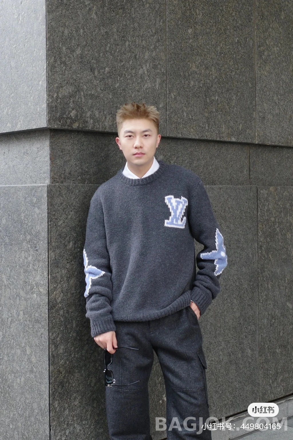 루이비통 루이비통 LV 패치 니트 상세 이미지