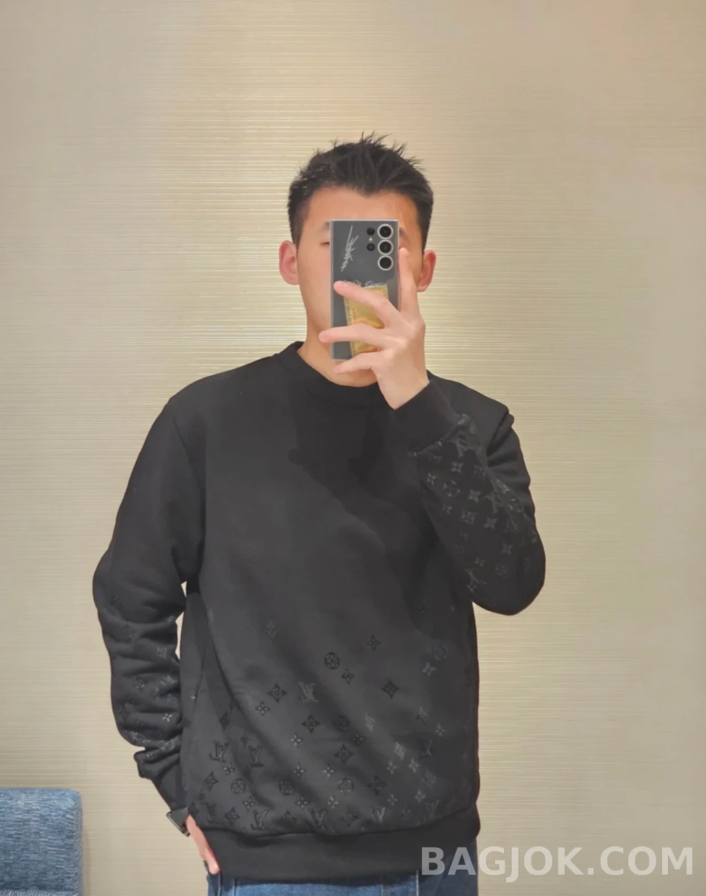 null 루이비통 그라데이션 모노그램 맨투맨 상세 이미지