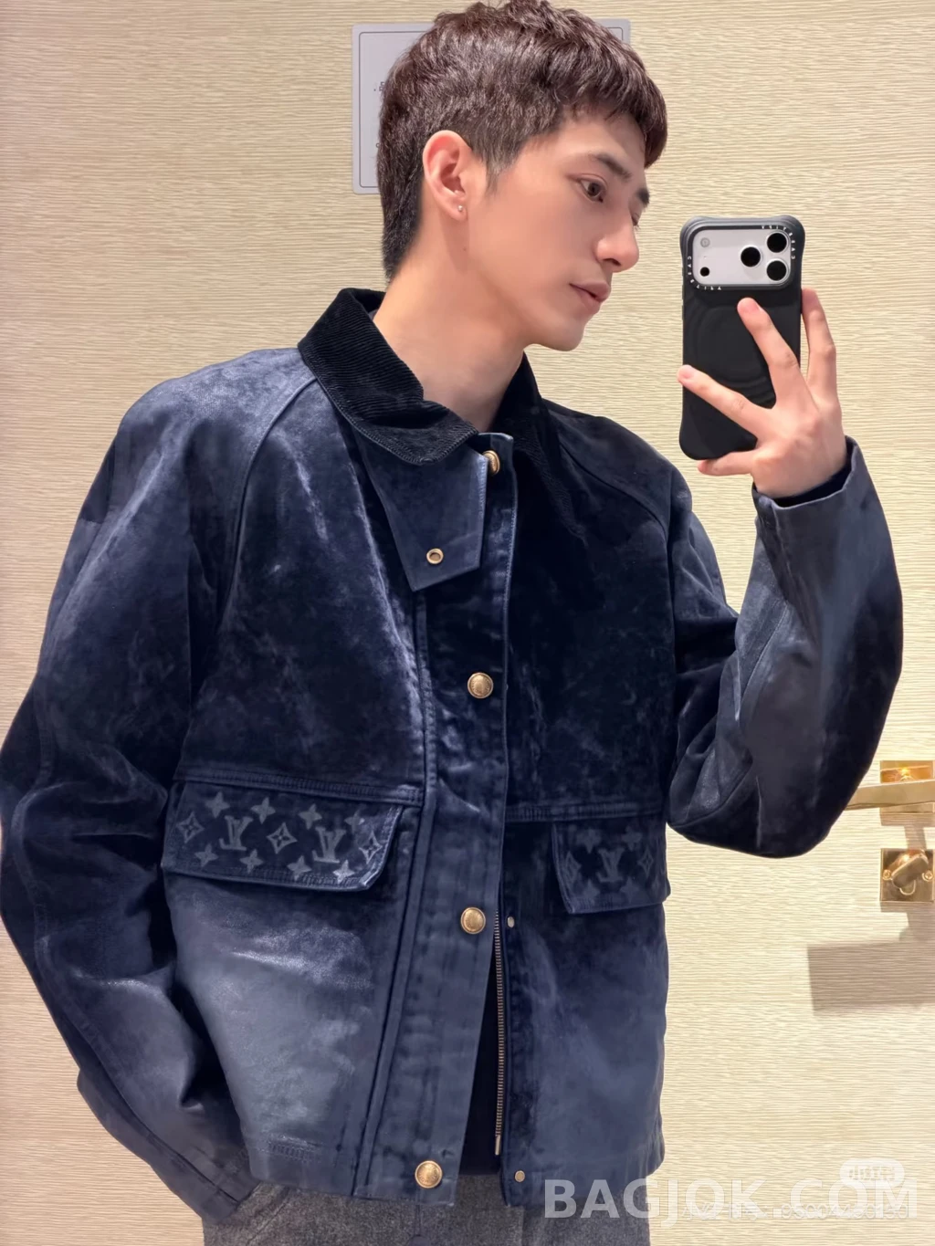루이비통 루이비통 워싱 데님 워크 재킷 상세 이미지