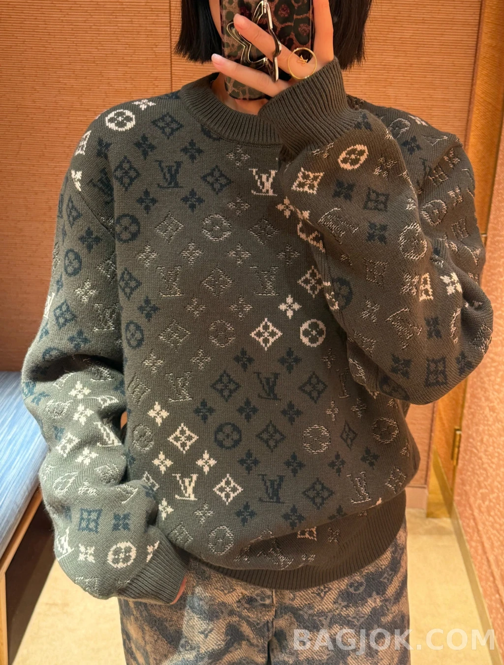 루이비통 루이비통 자카드 모노그램 니트 스웨터 상세 이미지