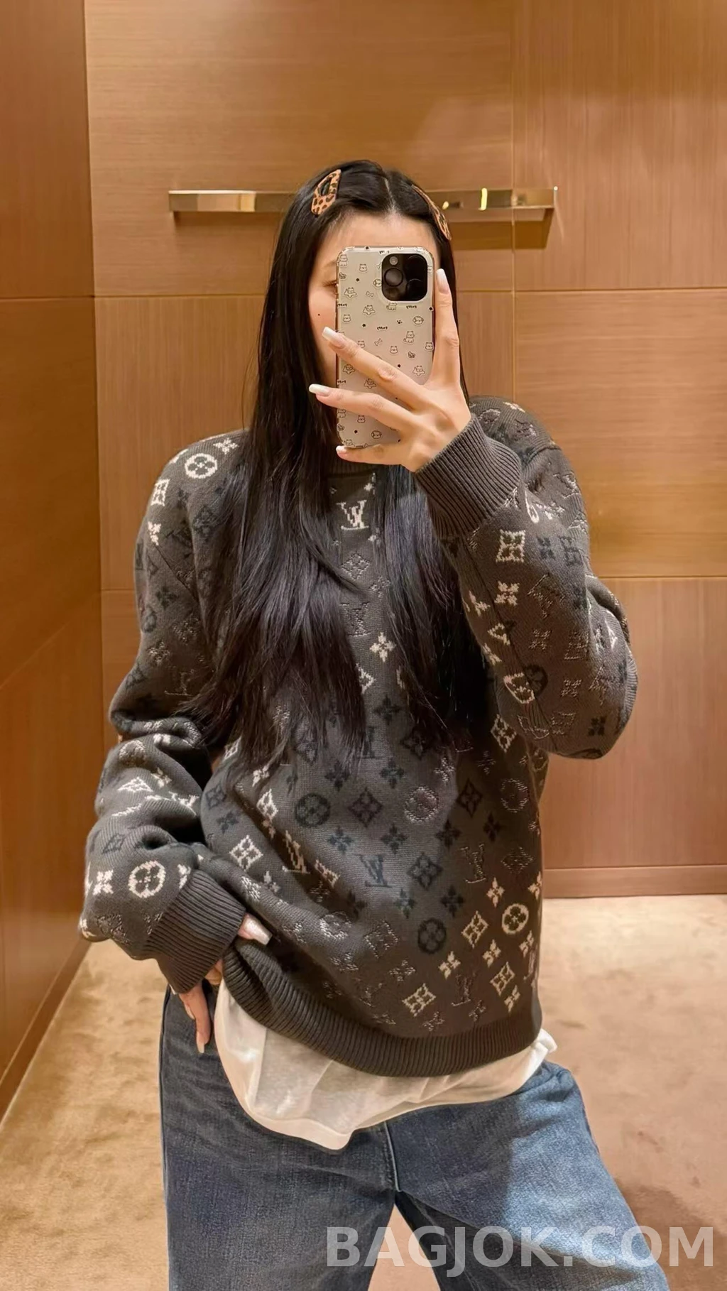 루이비통 루이비통 자카드 모노그램 니트 스웨터 상세 이미지