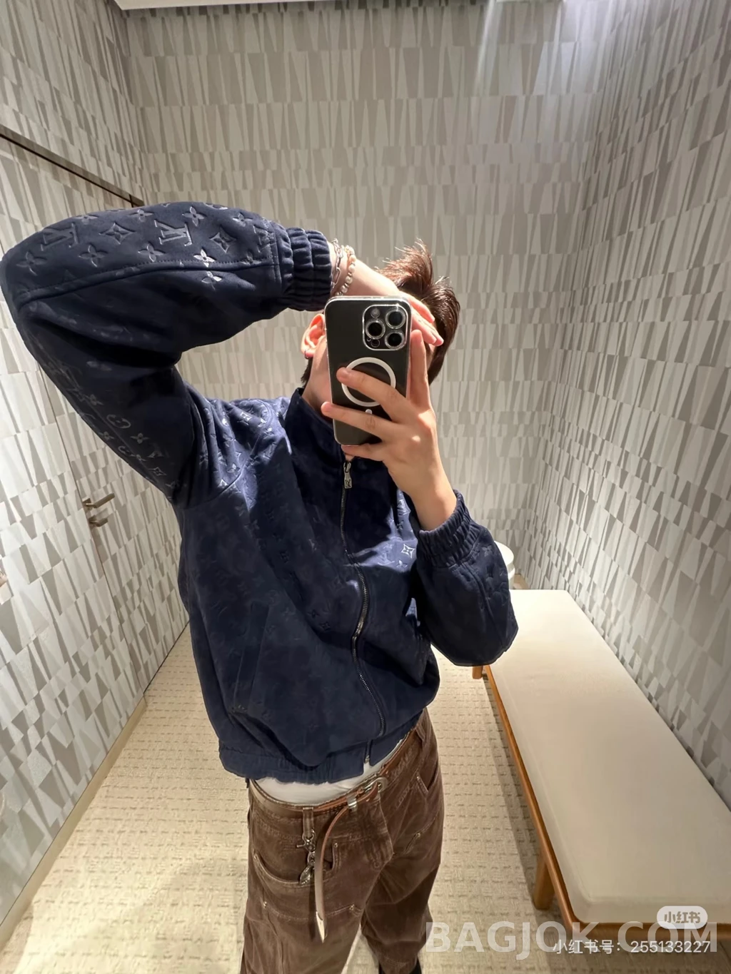 루이비통 루이비통 톤온톤 모노그램 집업재킷 상세 이미지
