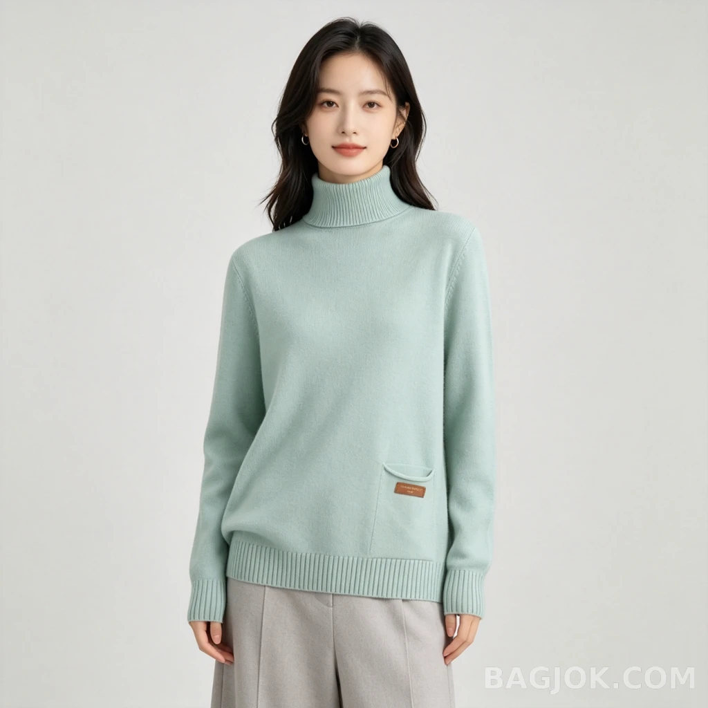 루이비통 루이비통 포켓 패치 터틀넥 니트 상세 이미지