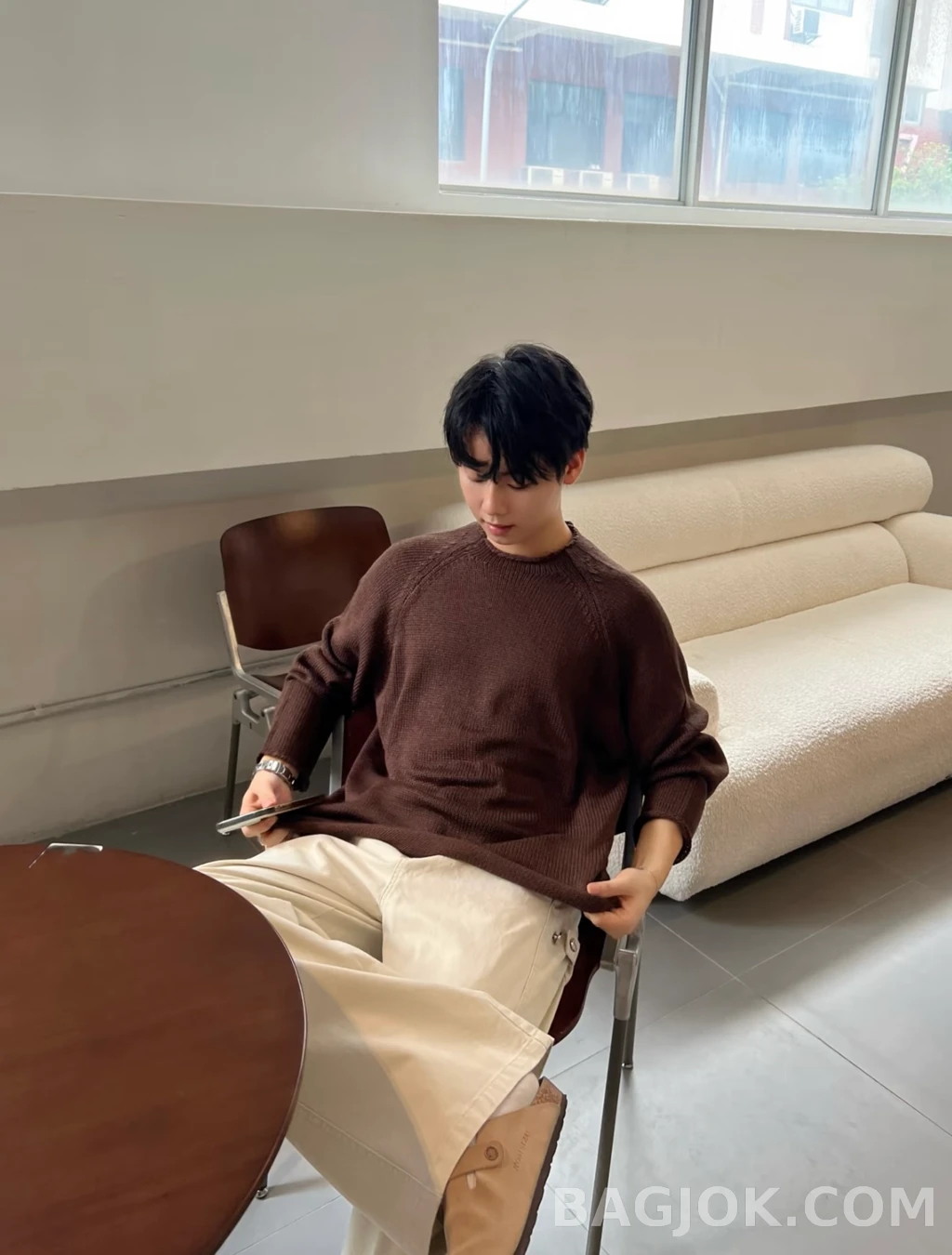 보테가베네타 보테가베네타 크루넥 니트 상세 이미지