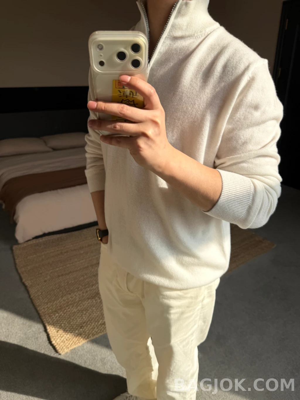 브루넬로 쿠치넬리 브루넬로쿠치넬리 하프넥 집업 니트 상세 이미지
