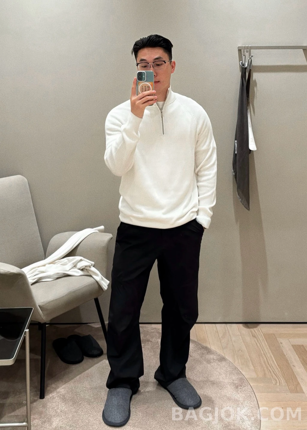 브루넬로 쿠치넬리 브루넬로쿠치넬리 하프넥 집업 니트 상세 이미지