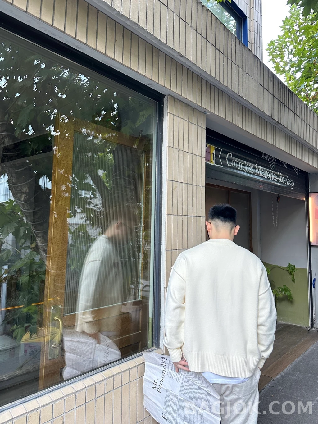 아미 아미 하트 로고  V넥 가디건 상세 이미지
