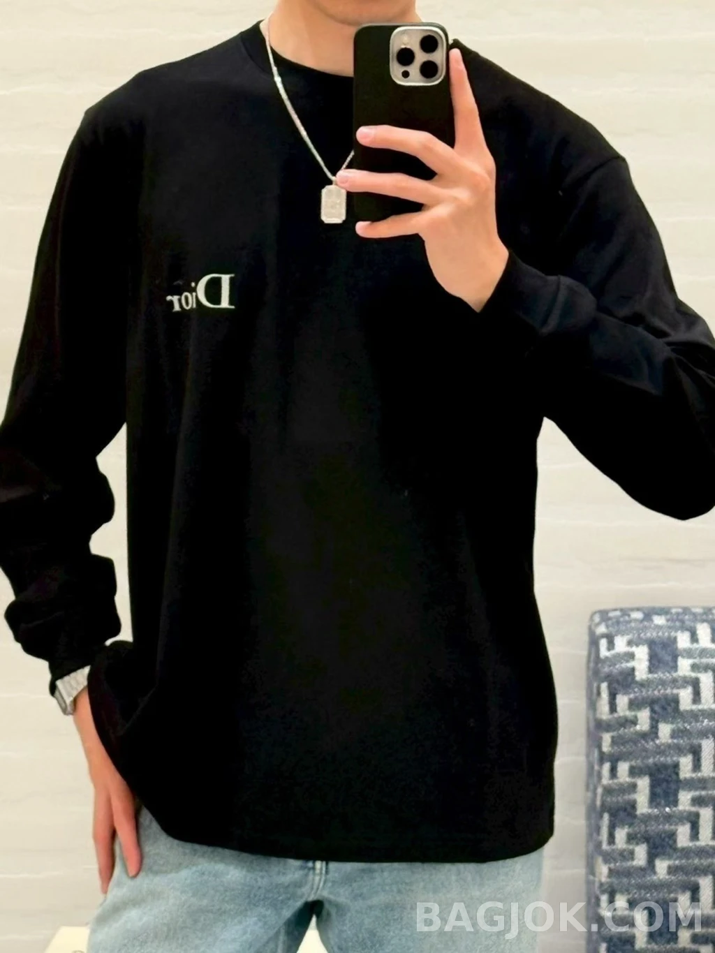 디올 디올 로고 긴팔티 상세 이미지