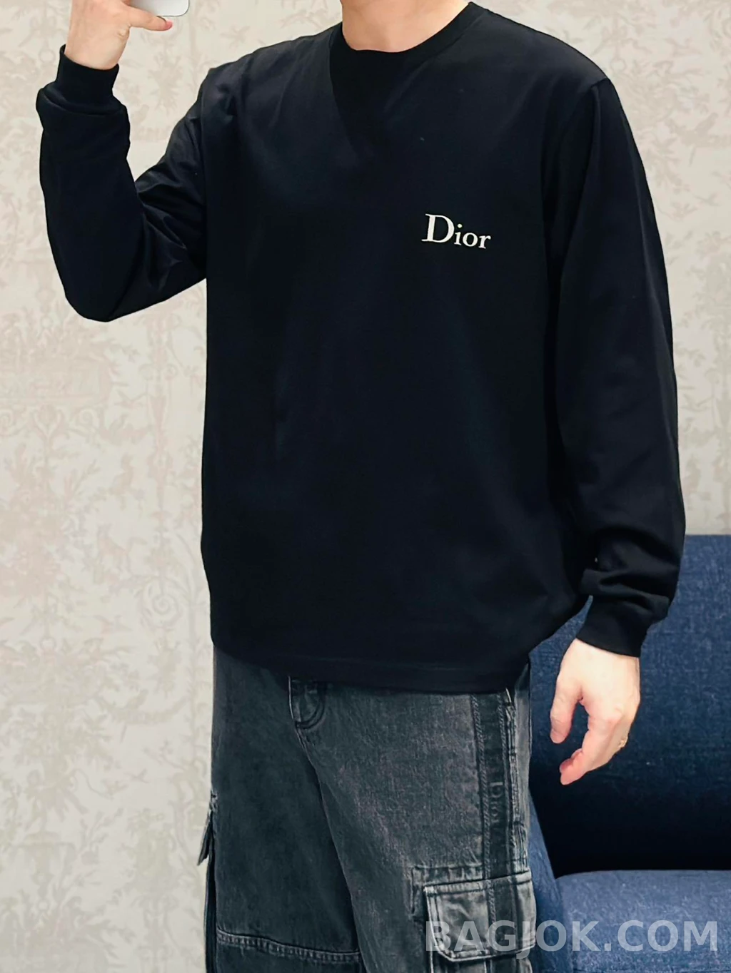 디올 디올 로고 긴팔티 상세 이미지