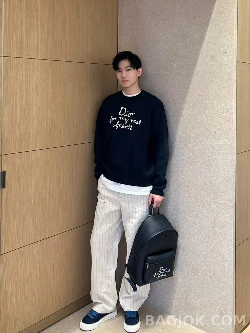 디올 디올 슬로건 니트 상세 이미지