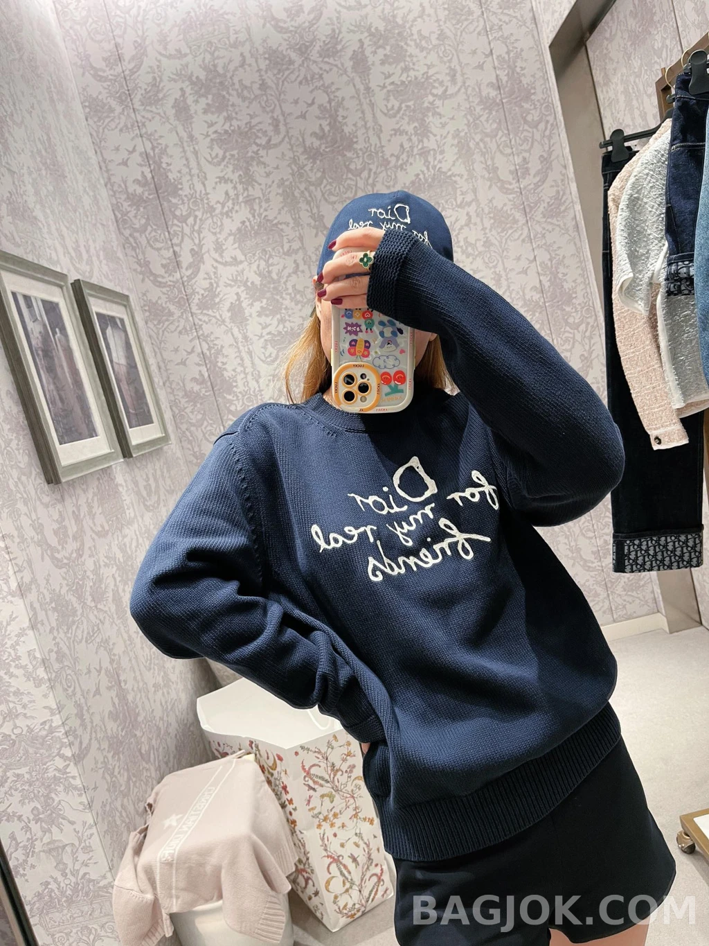 디올 디올 슬로건 니트 상세 이미지