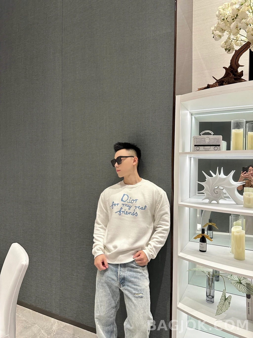 디올 디올 슬로건 니트 상세 이미지