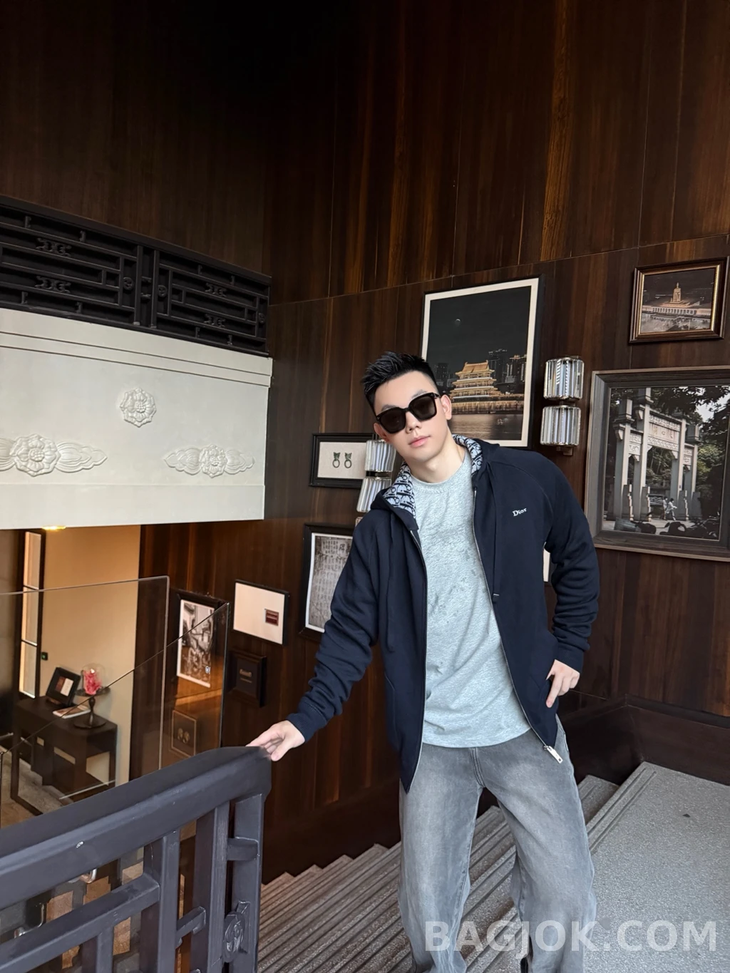디올 디올 오블리크 후드 집업 상세 이미지
