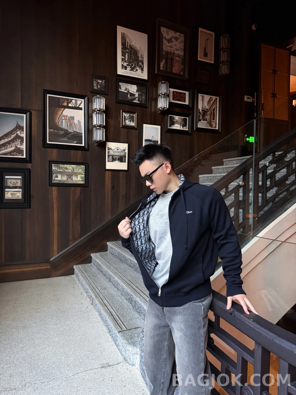 디올 디올 오블리크 후드 집업 상세 이미지