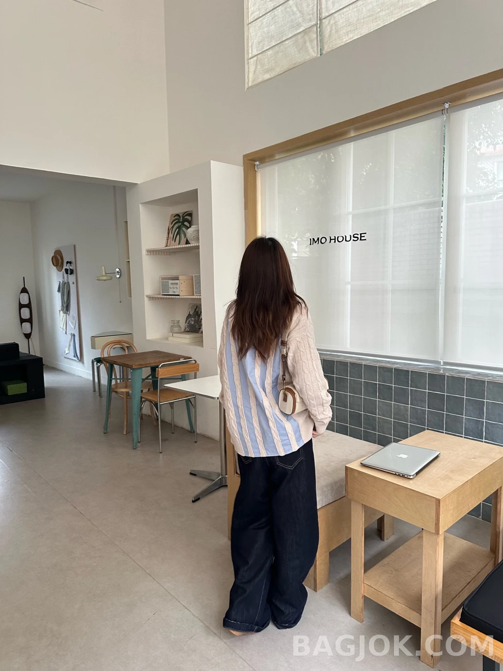 로에베 로에베 니트 콤비 셔츠 상세 이미지