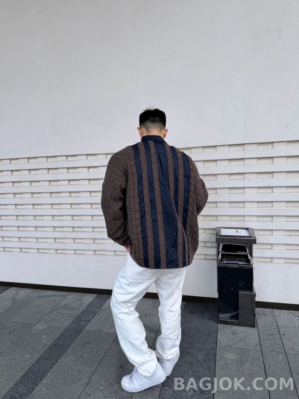 로에베 로에베 니트 콤비 셔츠 상세 이미지