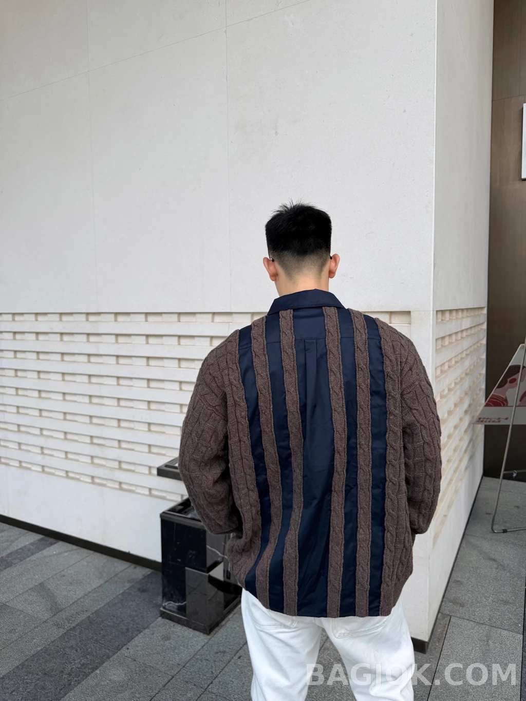 로에베 로에베 니트 콤비 셔츠 상세 이미지