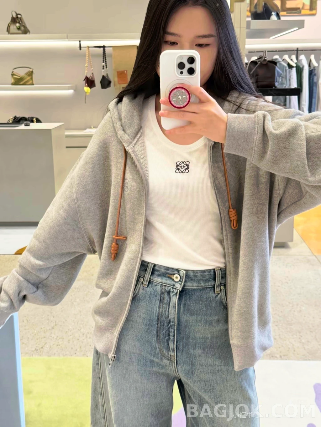 로에베 로에베 아나그램 후드 집업 상세 이미지