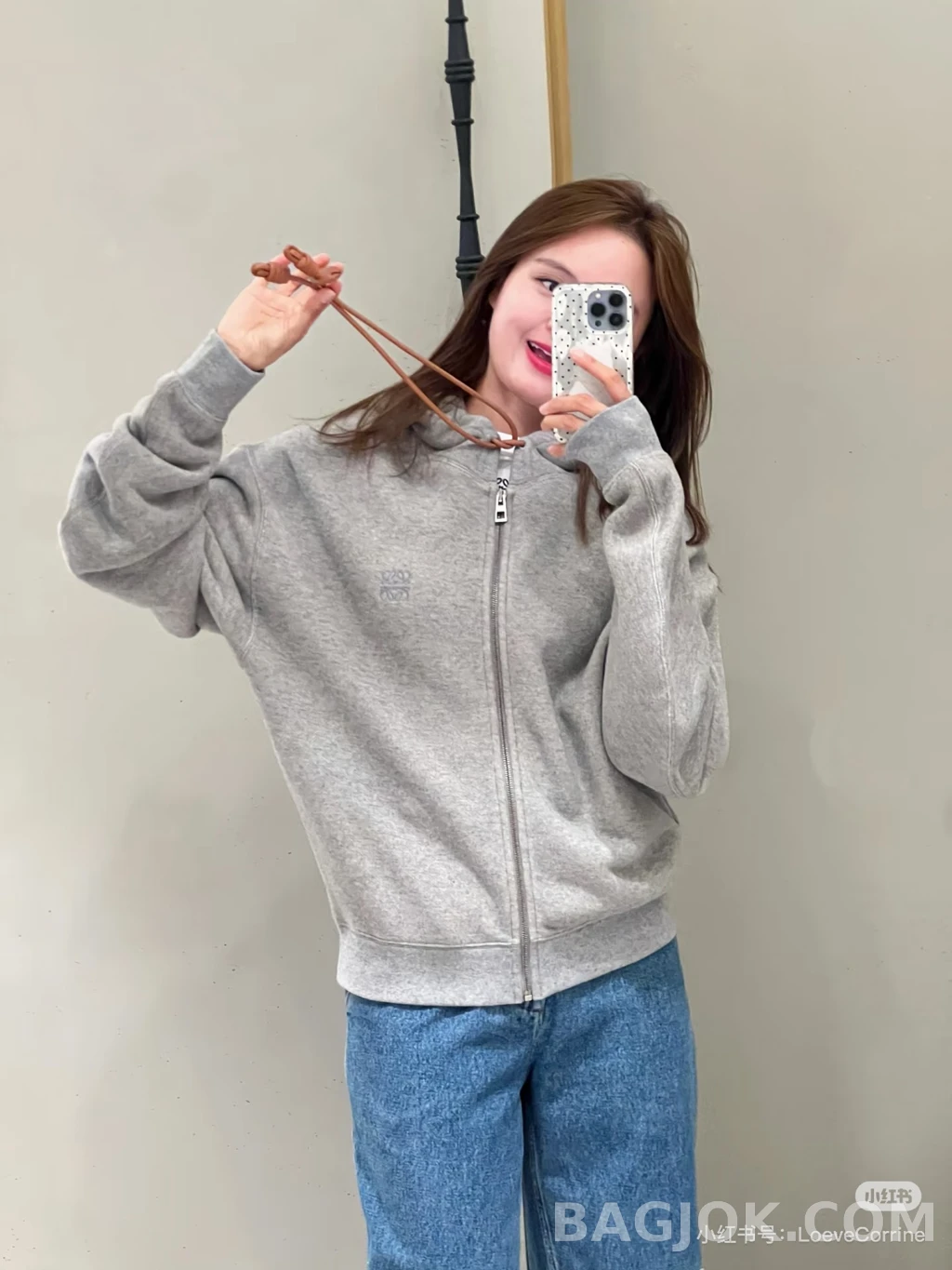 로에베 로에베 아나그램 후드 집업 상세 이미지
