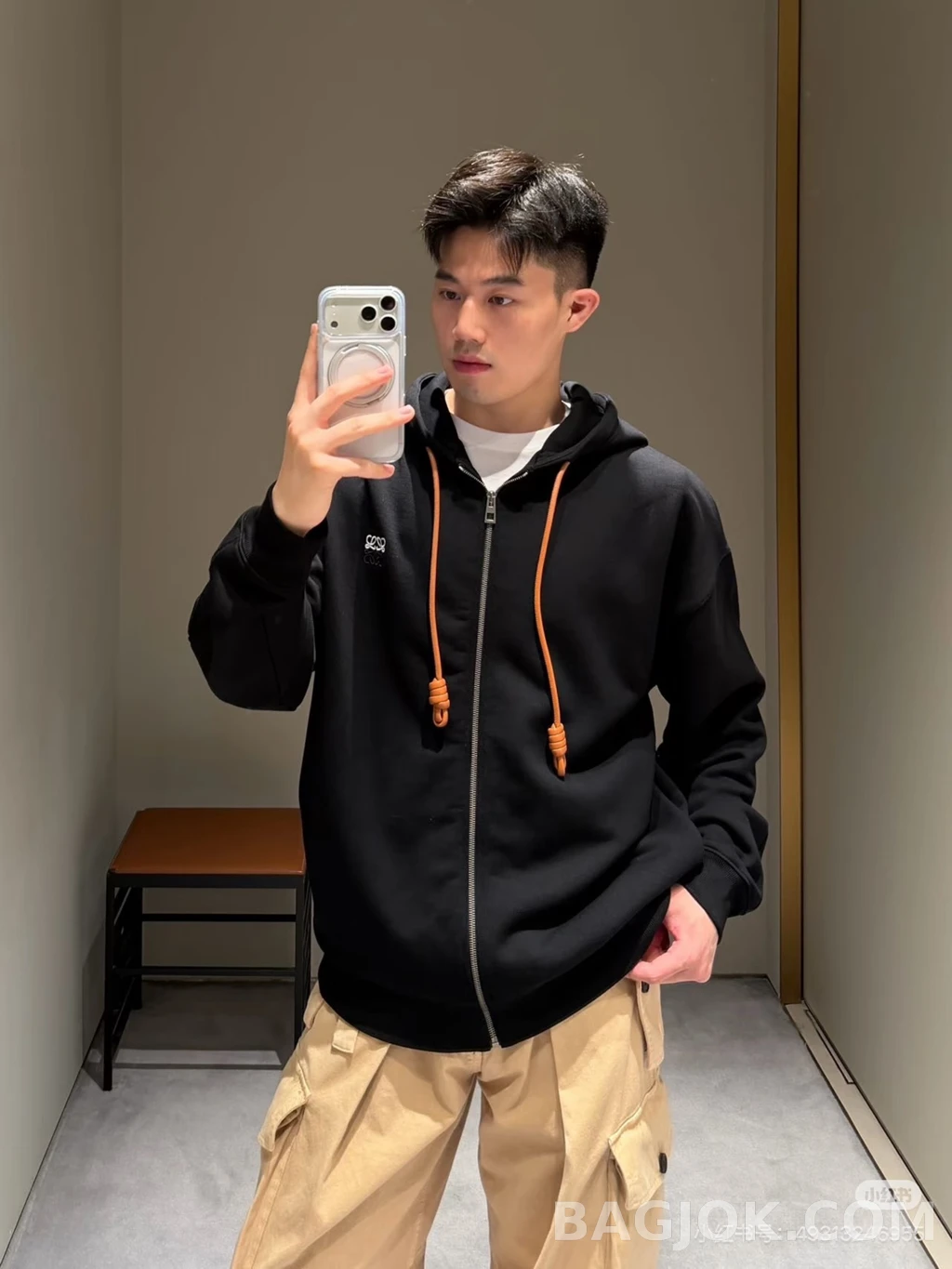 로에베 로에베 아나그램 후드 집업 상세 이미지