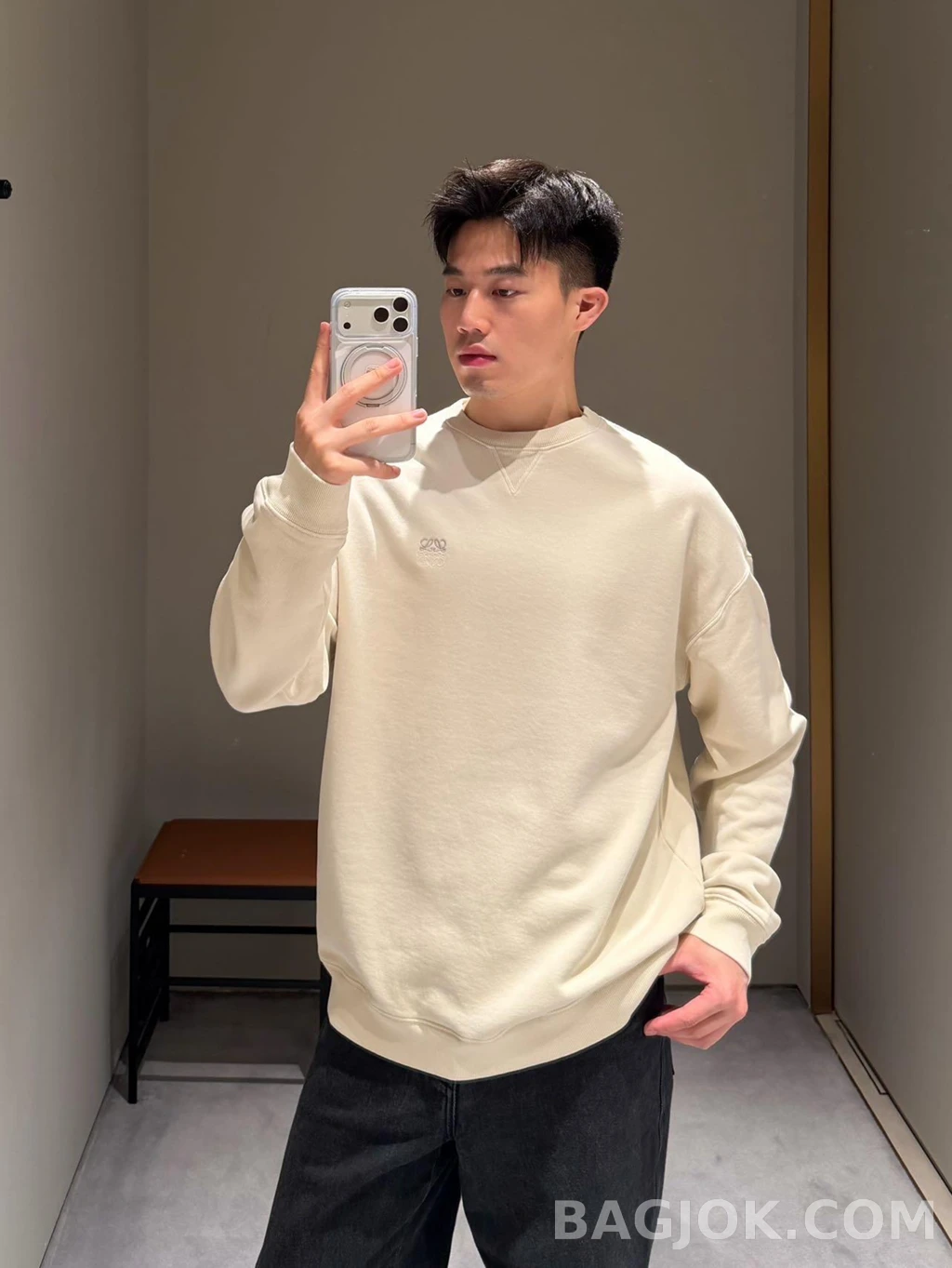 로에베 로에베 워싱 맨투맨 상세 이미지