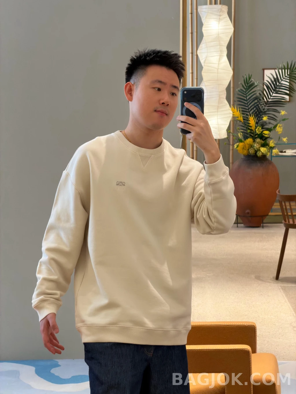 로에베 로에베 워싱 맨투맨 상세 이미지