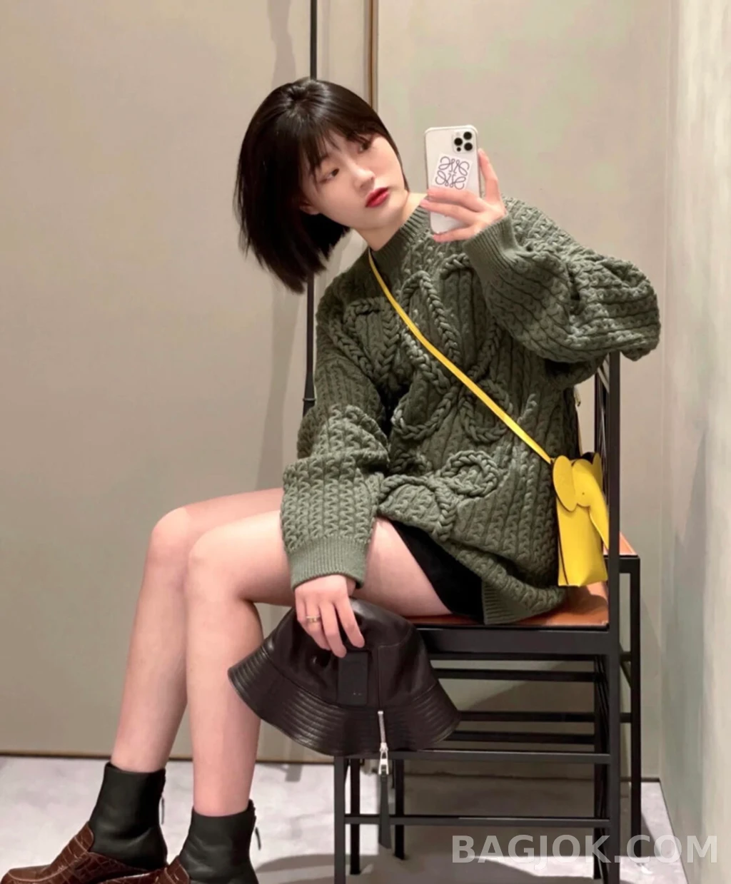 로에베 로에베 케이블 아나그램 니트 상세 이미지