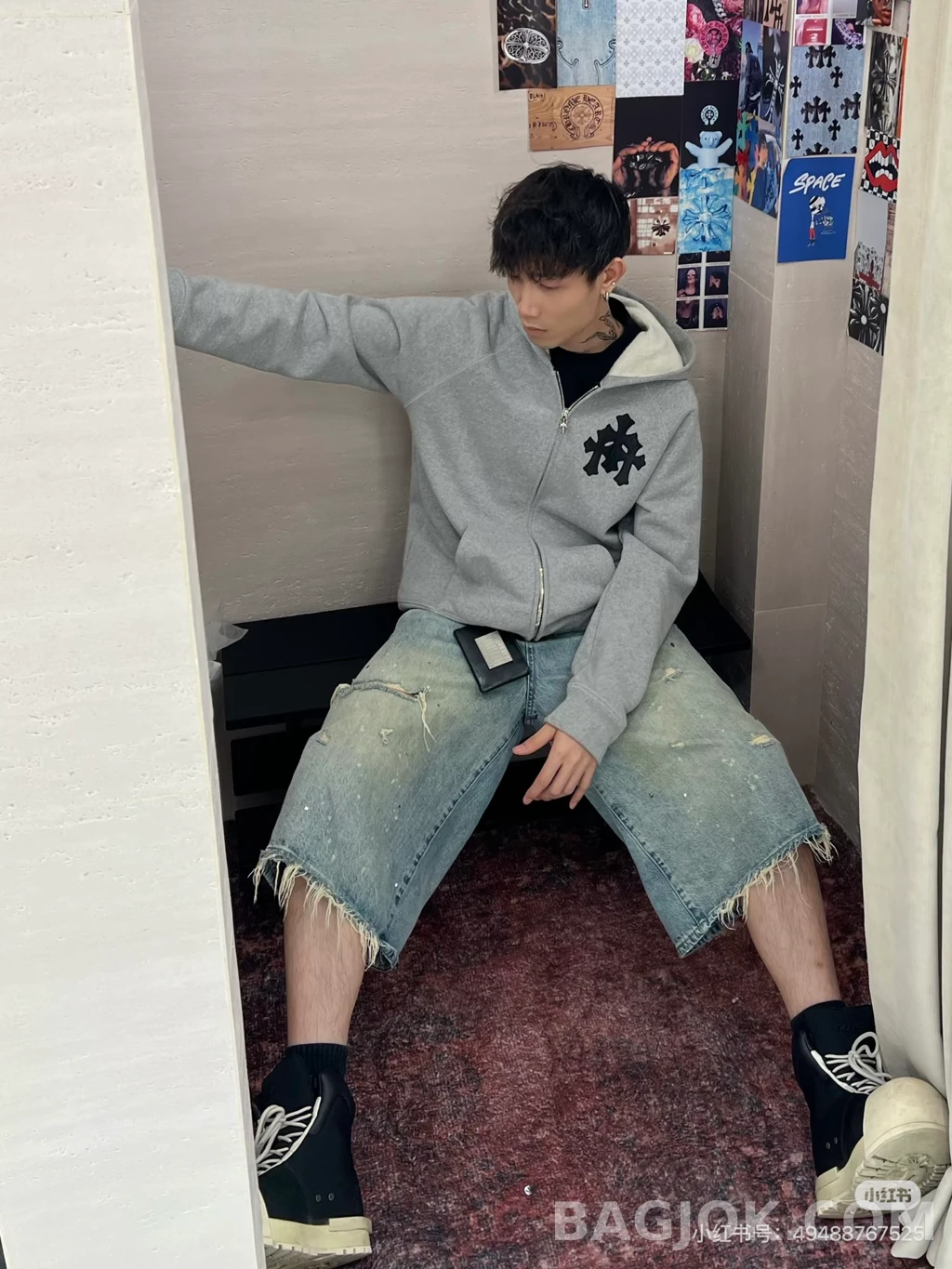 크롬하츠 크롬하츠 트리플 크로스 후드 집업 상세 이미지