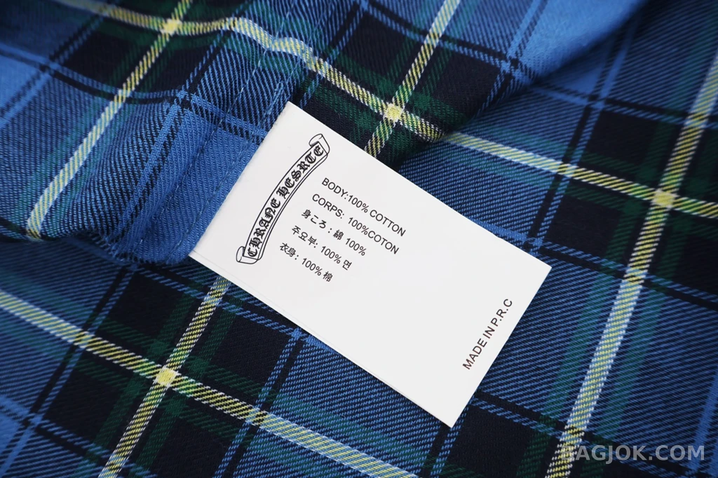 크롬하츠 크롬하츠 타탄 체크 셔츠 상세 이미지