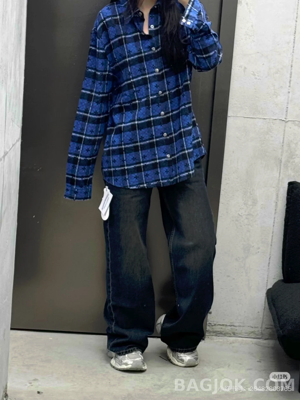 크롬하츠 크롬하츠 타탄 체크 셔츠 상세 이미지